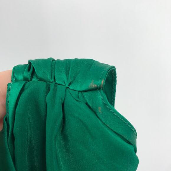 Amanda Uprichard Wanda Top S Sleeveless Twist Knot Halter Silk Keyhole Bouse - Picture 12 of 12